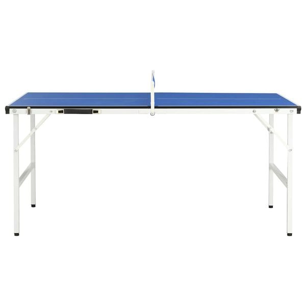 1,5 meter pingisbord med nät 152x76x66 cm blå - Bild 2